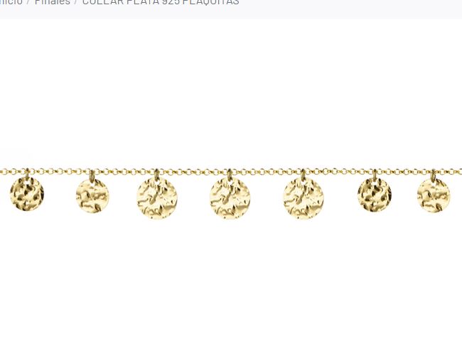 COLLAR PLATA 925 PLAQUITAS