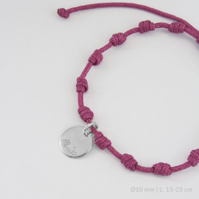 PULSERA DE PLATA DE LEY - ACABADO : RODIADO