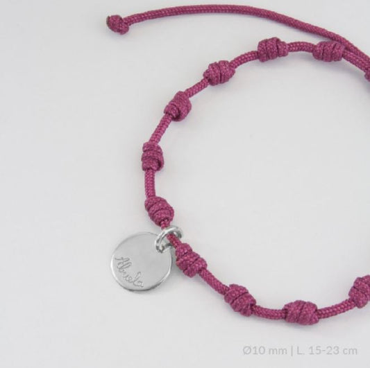 PULSERA DE PLATA DE LEY - ACABADO : RODIADO