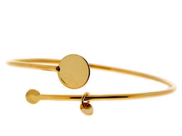 PULSERA PLATA 925 BRAZALETE RIGIDO REDONDO