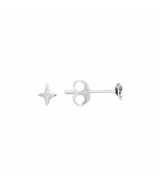 Pendiente Plata Estrella 4.5mm Precio Par